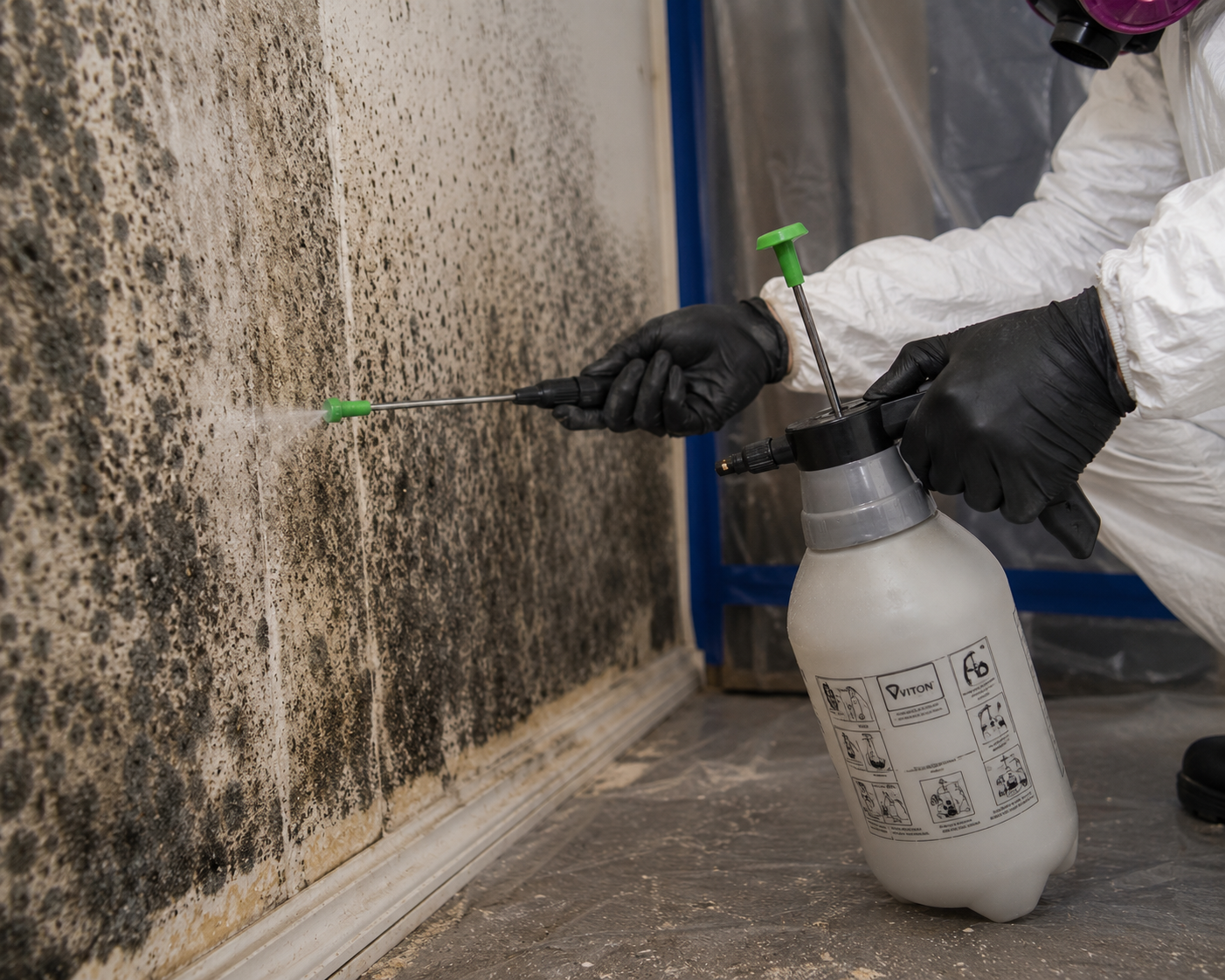 Mold remediation and containment in a Florida home